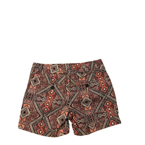 International concepts Aztec tribal print women's shorts Size 4P Funky beachy - Picture 2 of 6